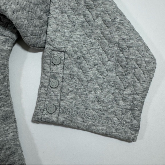 Talbots Quilted Jacquard Pullover Lurex Sweatshirt Size 2XP - Picture 4 of 9